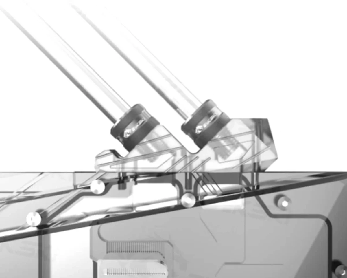 Bykski 45 Degree Bridge Module adapts water cooled head of graphics card - Image 2