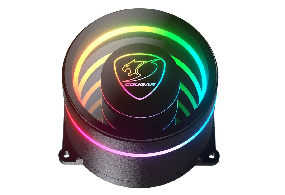 Cougar POSEIDON ELITE ARGB, 240mm AIO Liquid Cooler (62.53CFM, 33.5 dBA) – Black - Image 3