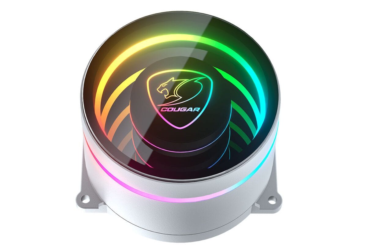 Cougar POSEIDON ELITE ARGB, 360mm AIO Liquid Cooler (62.53CFM, 33.5 dBA) - White - Image 3