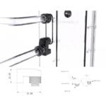 Bykski CC-HR-15-X G1/4" male-female supported rotary offset fitting - Black - Image 4