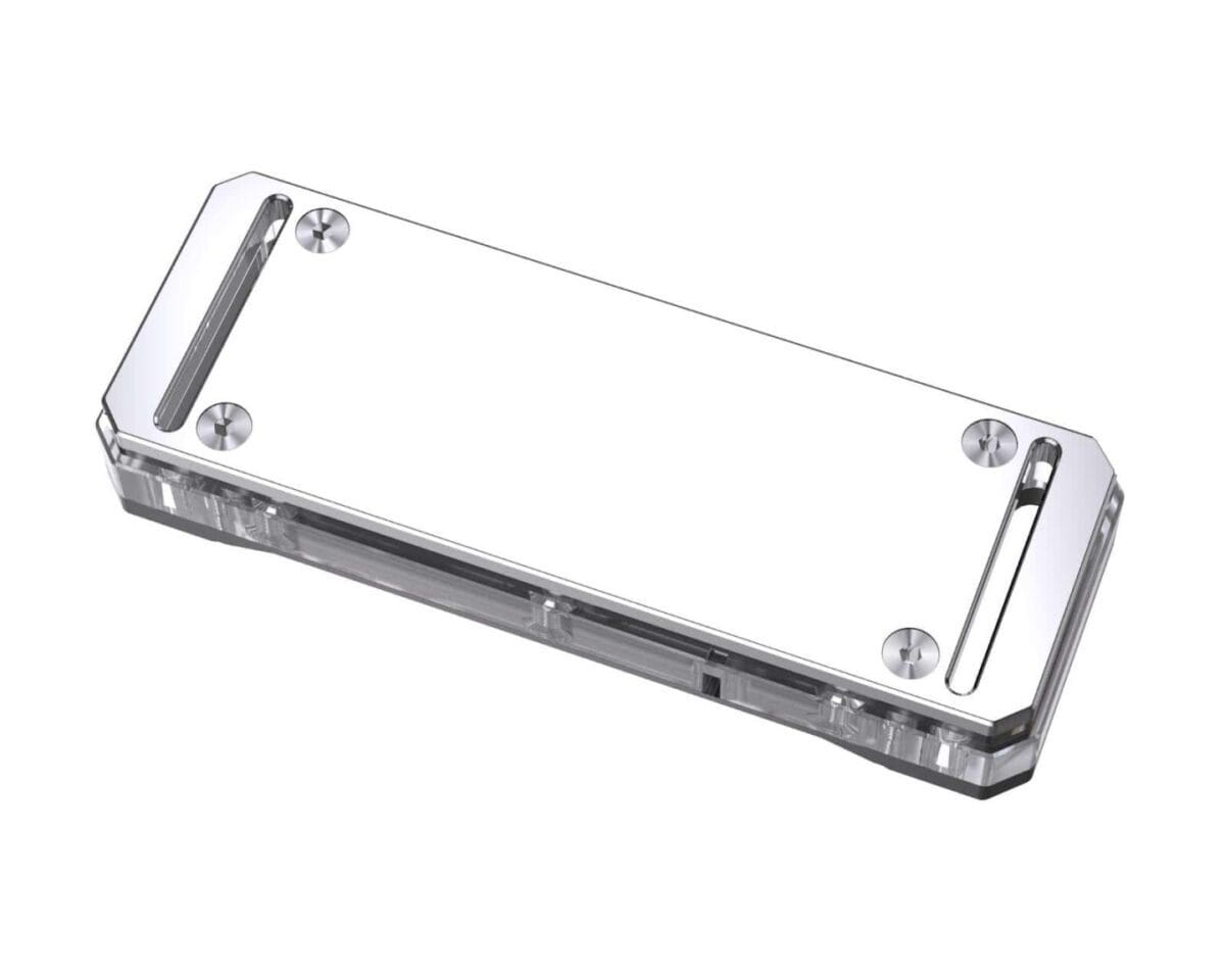 Bykski Four Channel Memory Water Block w/ 5v Addressable RGB (RBW) Silver (B-RAM-X-V4-S) - Image 3