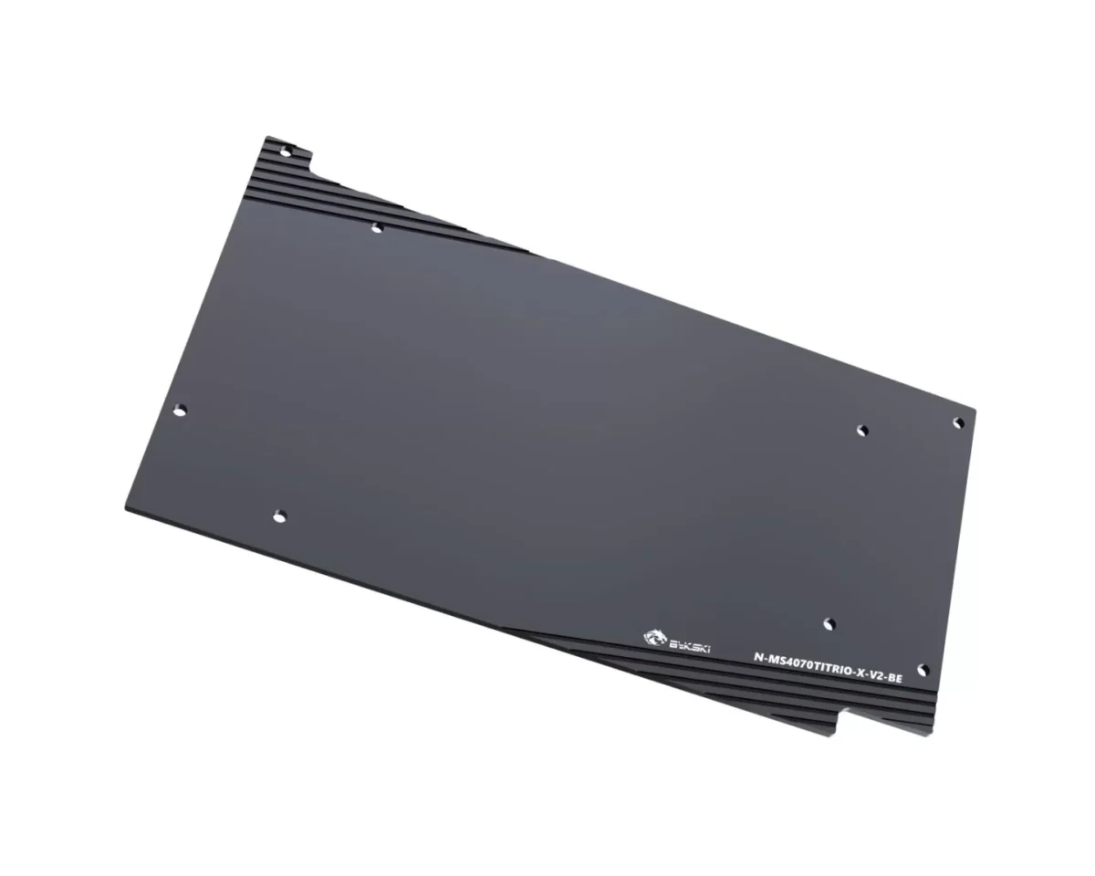 Bykski N-MS4070TITRIO-X-V2 MSI GeForce RTX4070Ti SUPRIM X 12G Full Coverage GPU Water Block & Backplate - Image 7