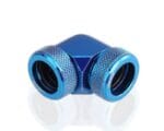 Bykski B-HTJ-DB90-V2-B 14mm OD 90 degree fitting - Blue (Rigid tubing)