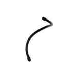 Bykski B-FRD-BHHTJ-X soft tube with G1/4" rotary fittings - 300mm - Black