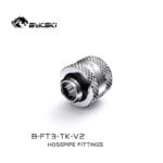 Bykski Flex 10mm ID x 16mm OD Fitting - Silver (B-FT3-TK-V2) - Image 2
