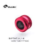 Bykski B-FTHTJ-L14-R G1/4" 14mm OD rigid fitting - Red