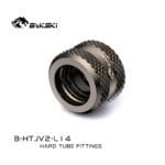 Bykski B-HTJV2-L14-GC G1/4" 14mm OD rigid fitting - Gun Colour - Image 2