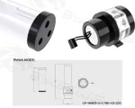 Bykski Complete D5 Pump / 200mm PMMA Reservoir Combo, Armored Black - with integrated 5V Addressable RGB (CP-NWD5-X-CT60-V3) - Image 4