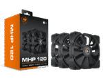 Cougar MHP120, 120mm 3x Radiator Fan Pack (82.48CFM) – Black
