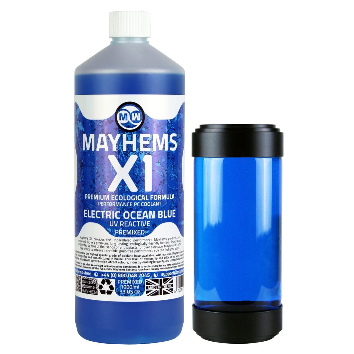 Mayhems X1 UV Blue Premix 1Ltr - Image 1