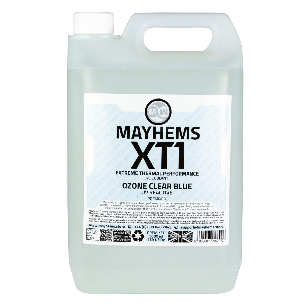 Mayhems XT1 -Premix - 5L - UV Clear Blue - Image 2