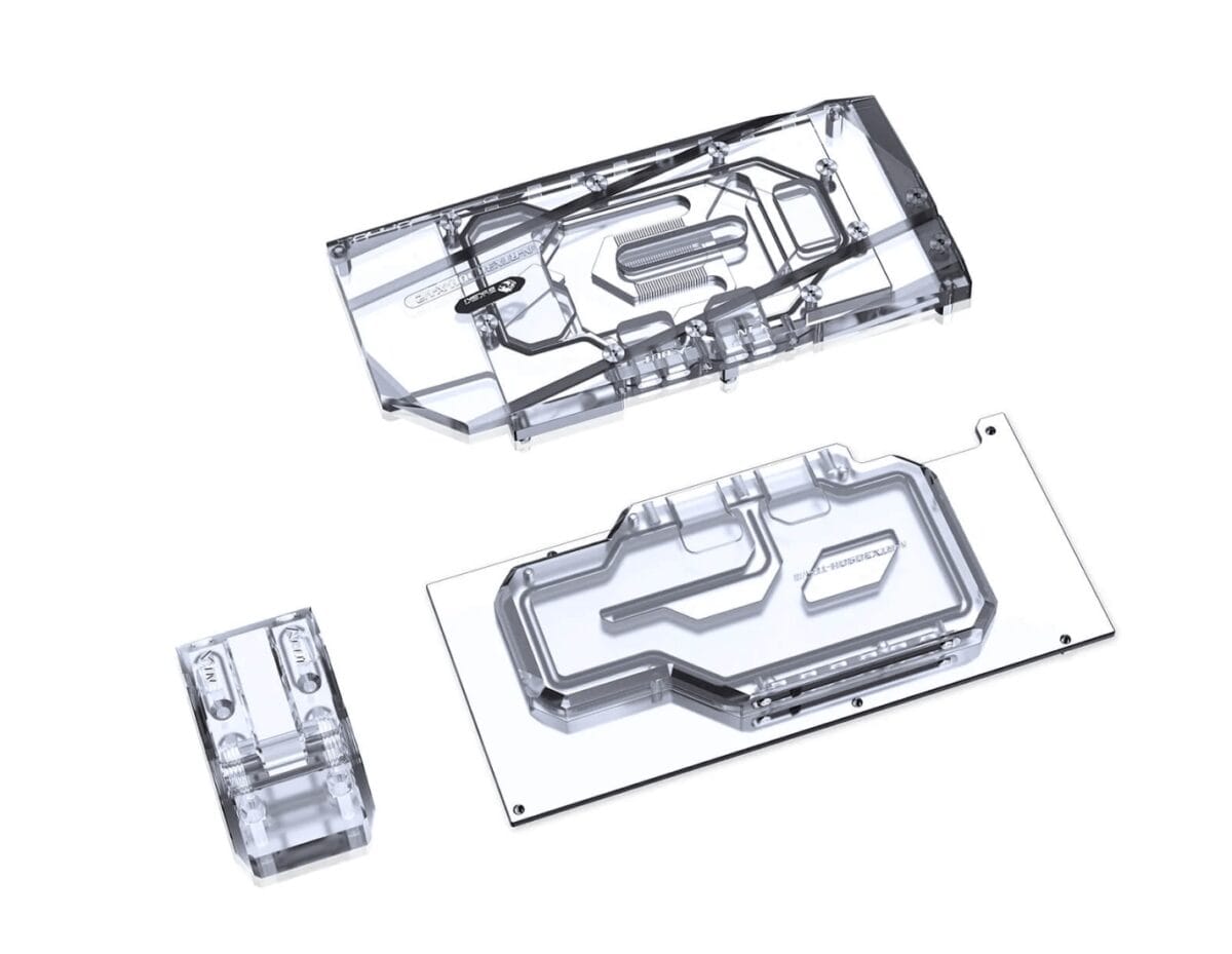 Bykski N-RTX3090H-TC-V2 RTX3090 Reference Edition Full Coverage Water Block & Active Back Plate - Image 2
