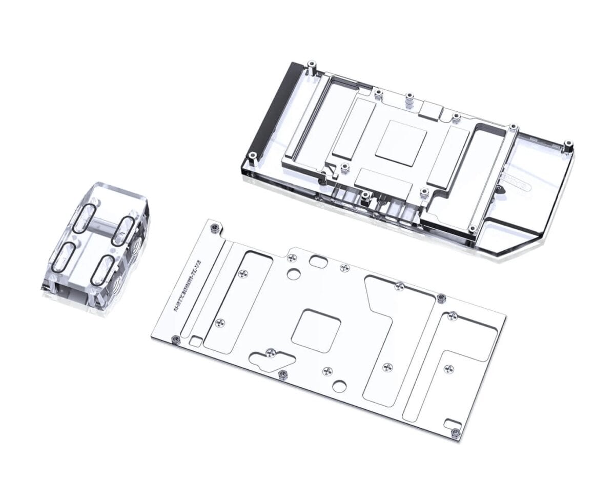 Bykski N-RTX3090H-TC-V2 RTX3090 Reference Edition Full Coverage Water Block & Active Back Plate - Image 3
