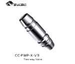Bykski CC-FWP-X-V3-S G1/4" female-female quick disconnect fitting - Silver