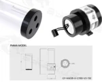 Bykski D5 Pump / 150mm PMMA Reservoir Combo - Black w/ 5v Addressable RGB (CP-NWD5-X-CT60-V3) - Image 4