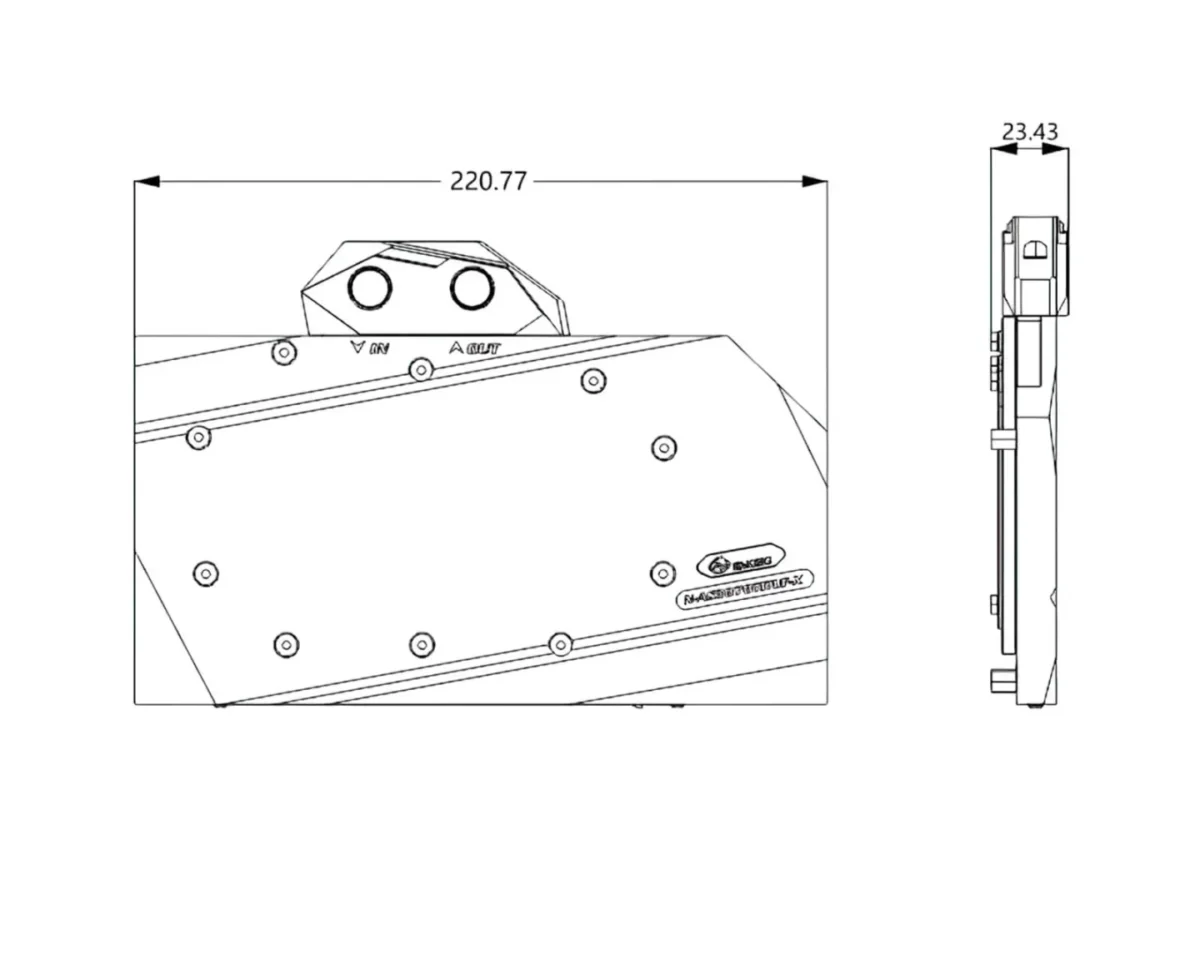 Bykski N-AS3070TITUF-X ASUS TUF RTX3070Ti 8G Gaming Full Coverage GPU Water Block & Backplate - Image 6