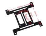 Bykski 120mm Flat Multi Function Water Cooling Bracket - Black (B-BFT-105) - Image 2