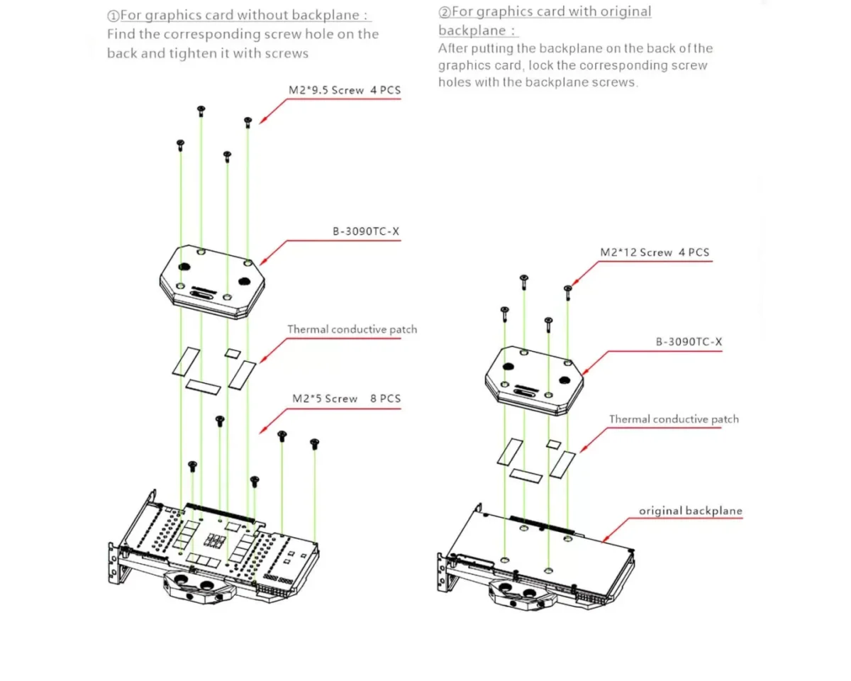 Bykski B-3090TC-X Nvidia RTX 3090 GPU Backside Water Block - for rear mount VRAM - Image 7