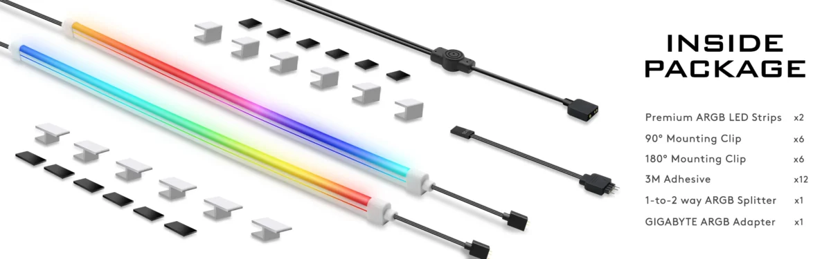 Premium NEON LED STRIPS-2x 400mm - Image 2