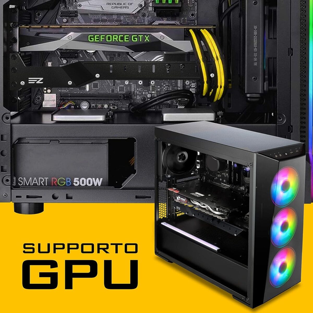 EZDIY-FAB GPU Bracket - Black - Image 5