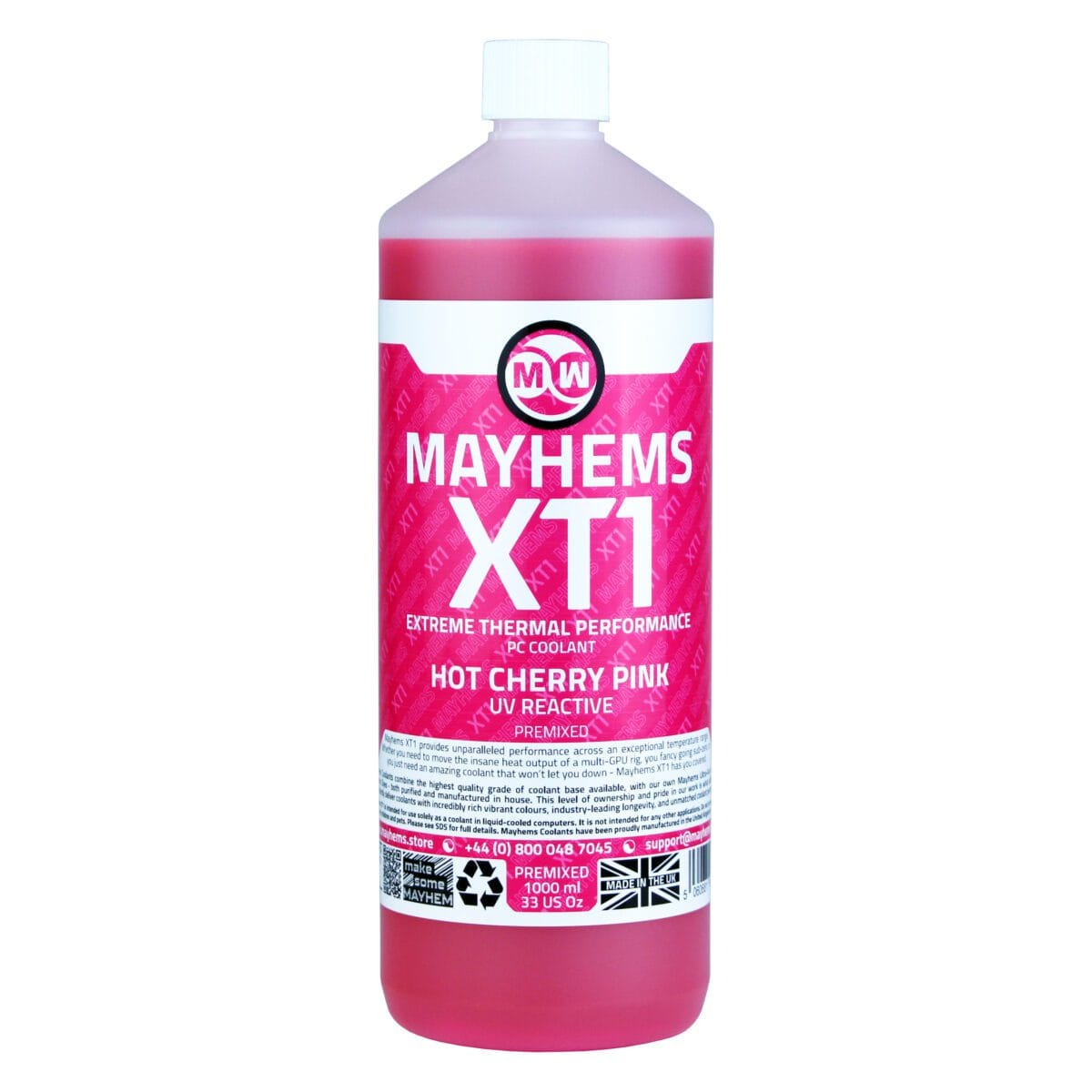 Mayhems XT1 Thermal Performance Series Premix 1L - UV Pink - Image 2