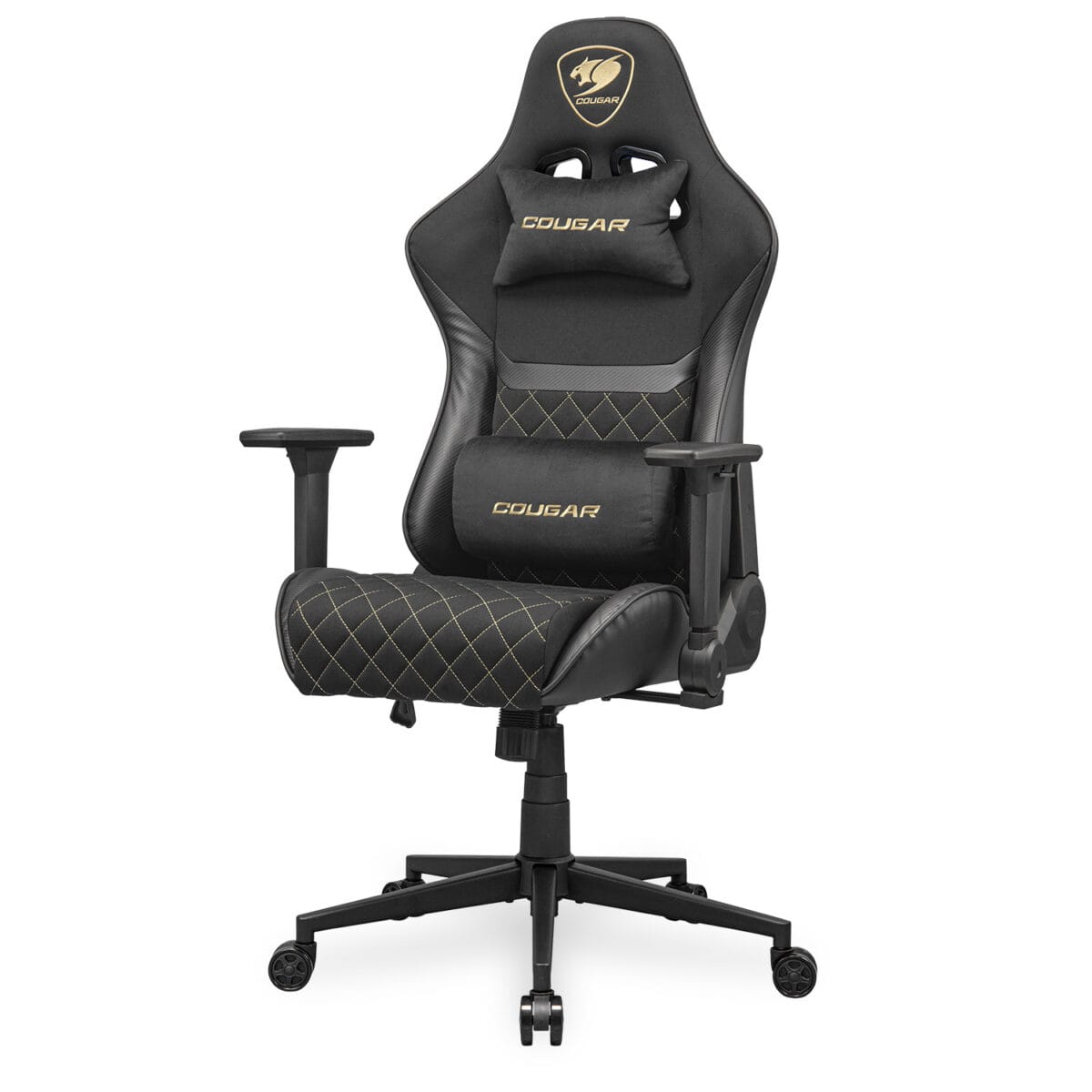 Cougar Armor One V2 Gold Fabric Gaming Chair - Image 2