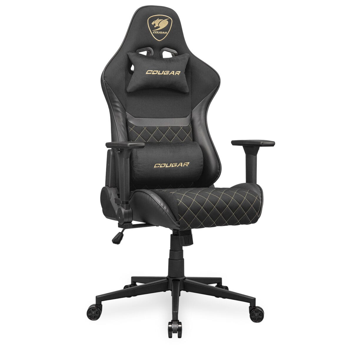 Cougar Armor One V2 Gold Fabric Gaming Chair - Image 3