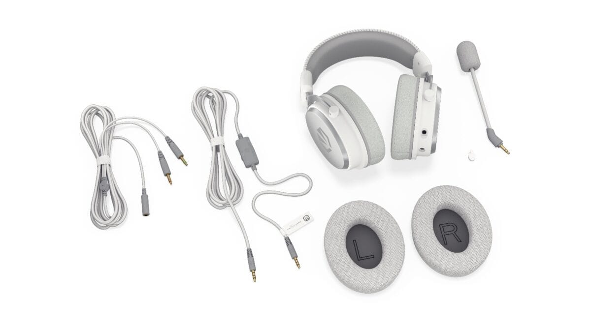 Endorfy Viro Gaming Headphones - Onyx White - Image 3