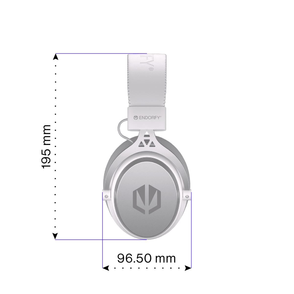 Endorfy VIRO Plus USB Onyx White Gaming Headphones - Image 16