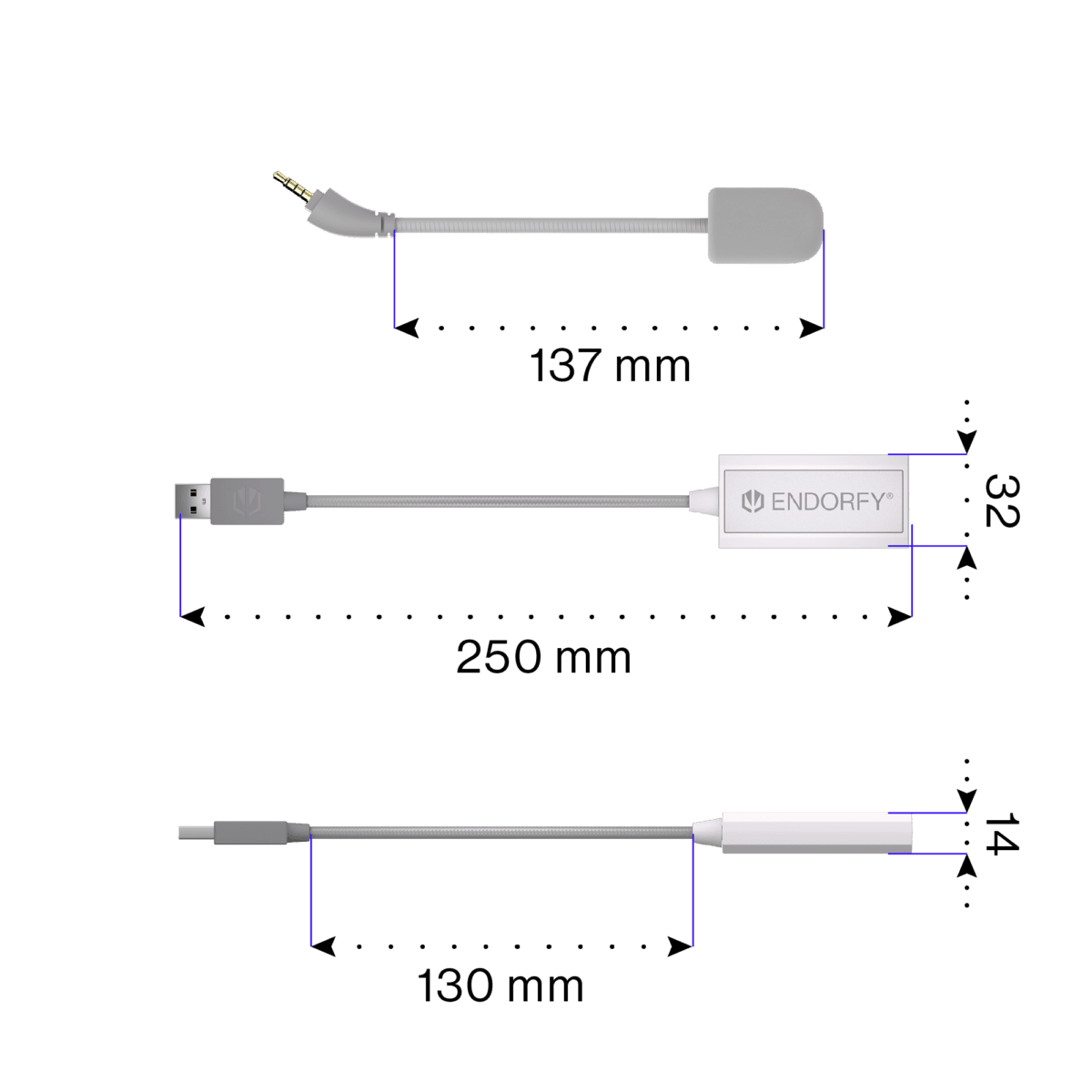 Endorfy VIRO Plus USB Onyx White Gaming Headphones - Image 18