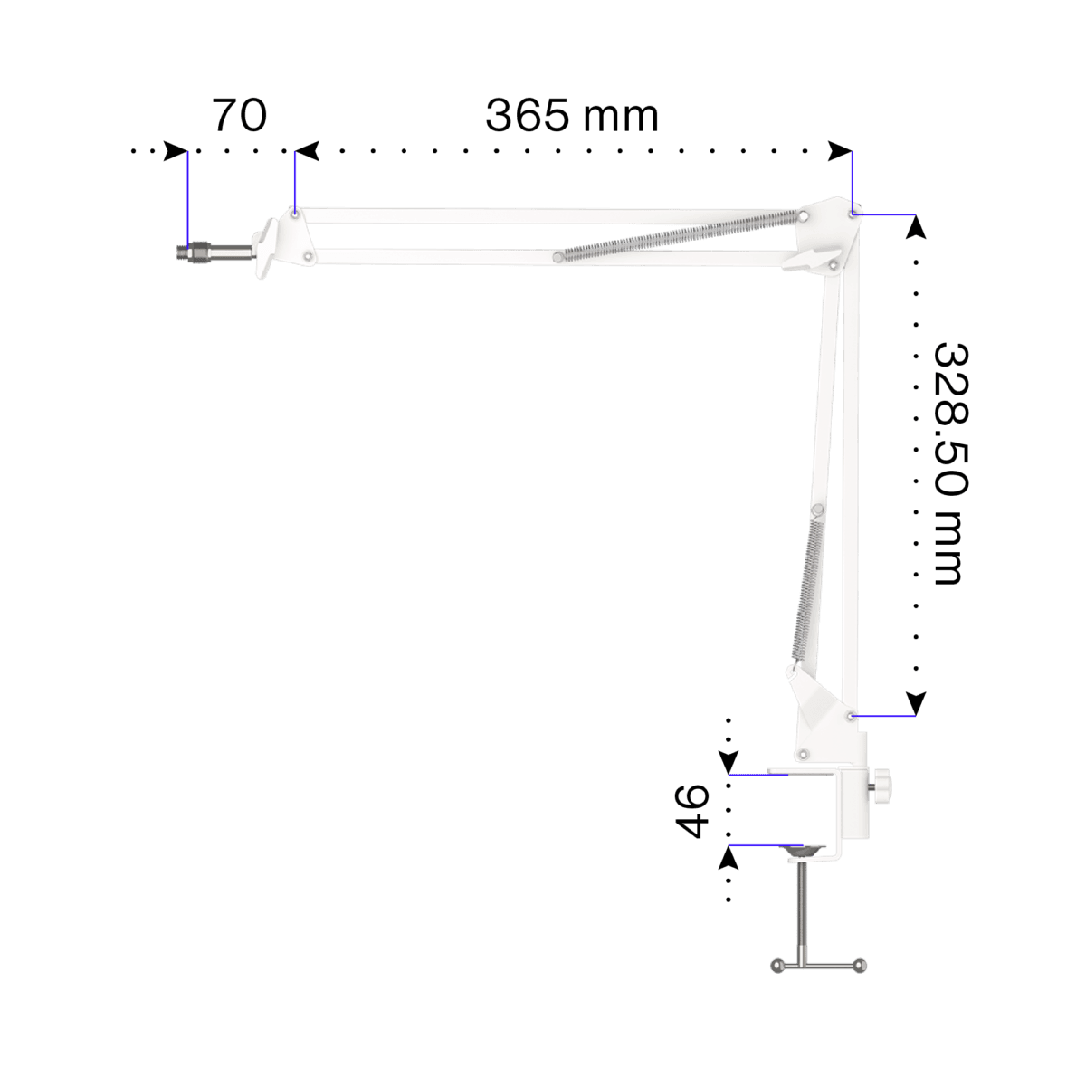 ENDORFY Solum Streaming Microphone & Streaming Boom Arm Kit - Onyx White - Image 11
