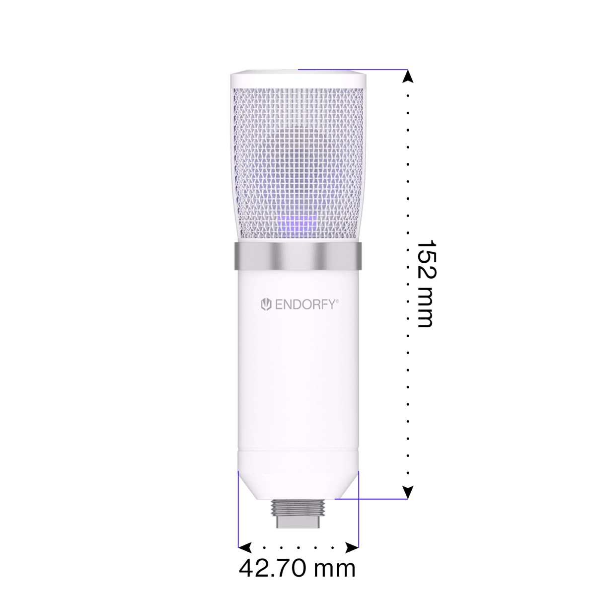 ENDORFY Solum Streaming Microphone & Streaming Boom Arm Kit - Onyx White - Image 12