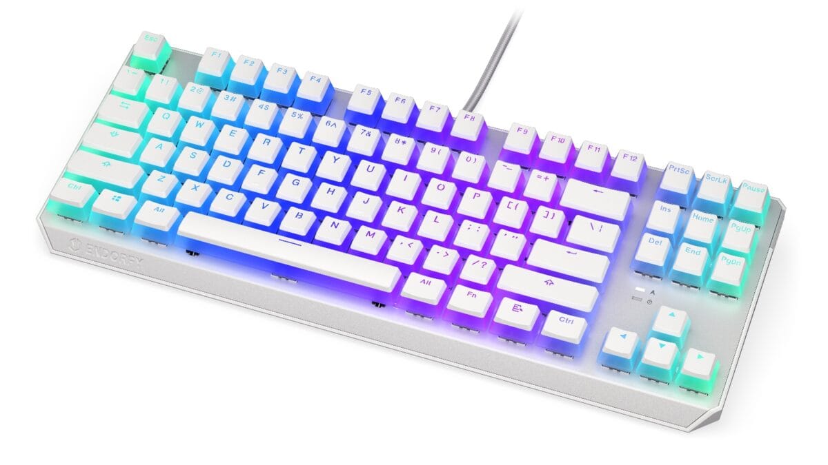 Endorfy THOCK TKL Pudding - Mechanical Gaming Keyboard, Onyx White - Image 6