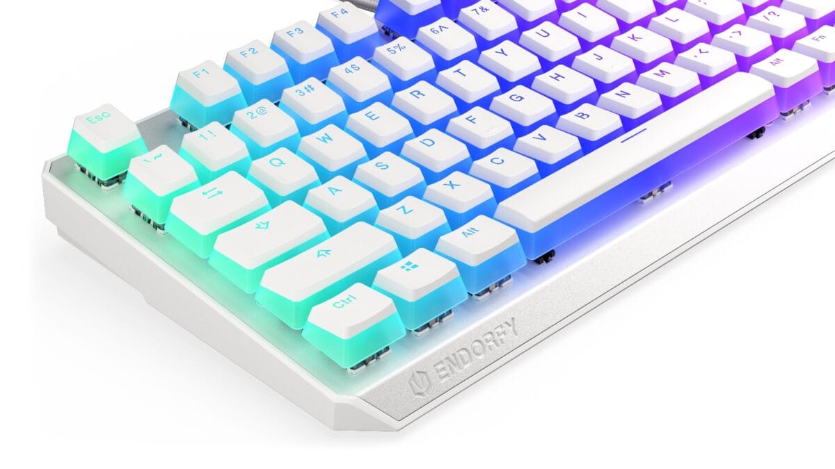 Endorfy THOCK TKL Pudding - Mechanical Gaming Keyboard, Onyx White - Image 2