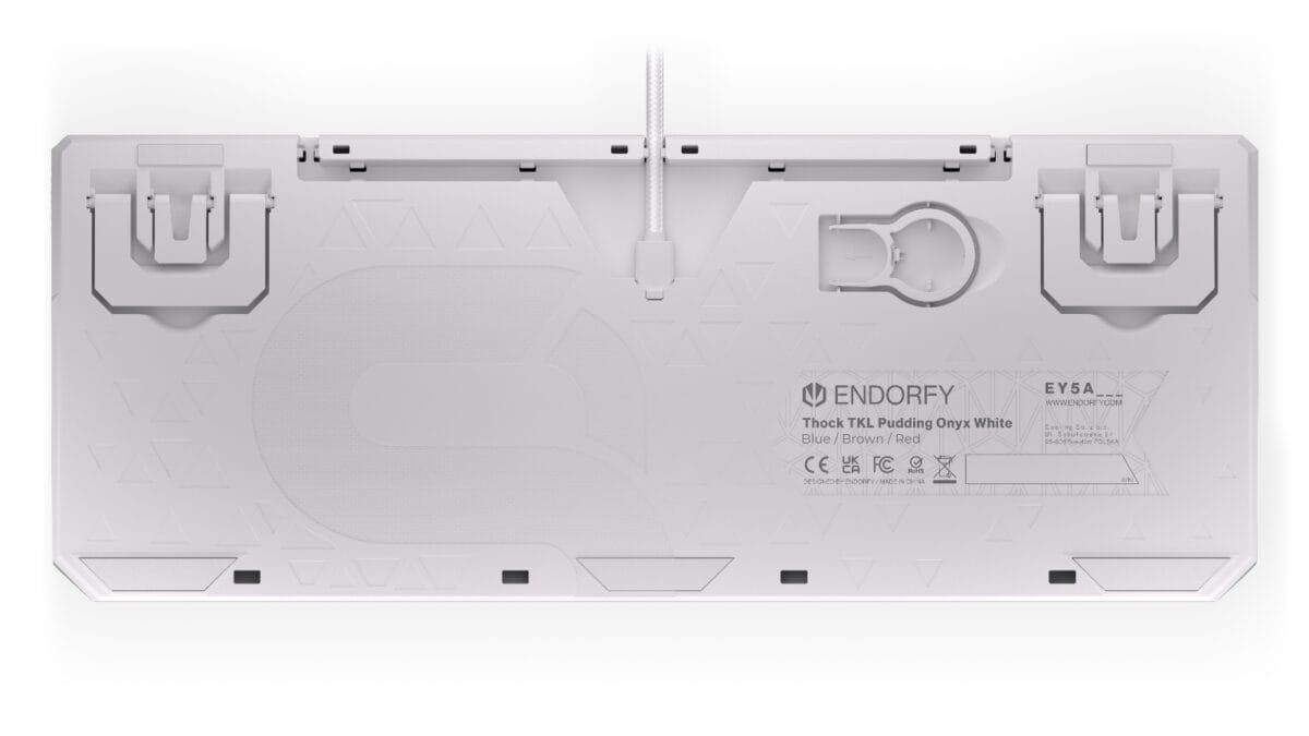 Endorfy THOCK TKL Pudding - Mechanical Gaming Keyboard, Onyx White - Image 12