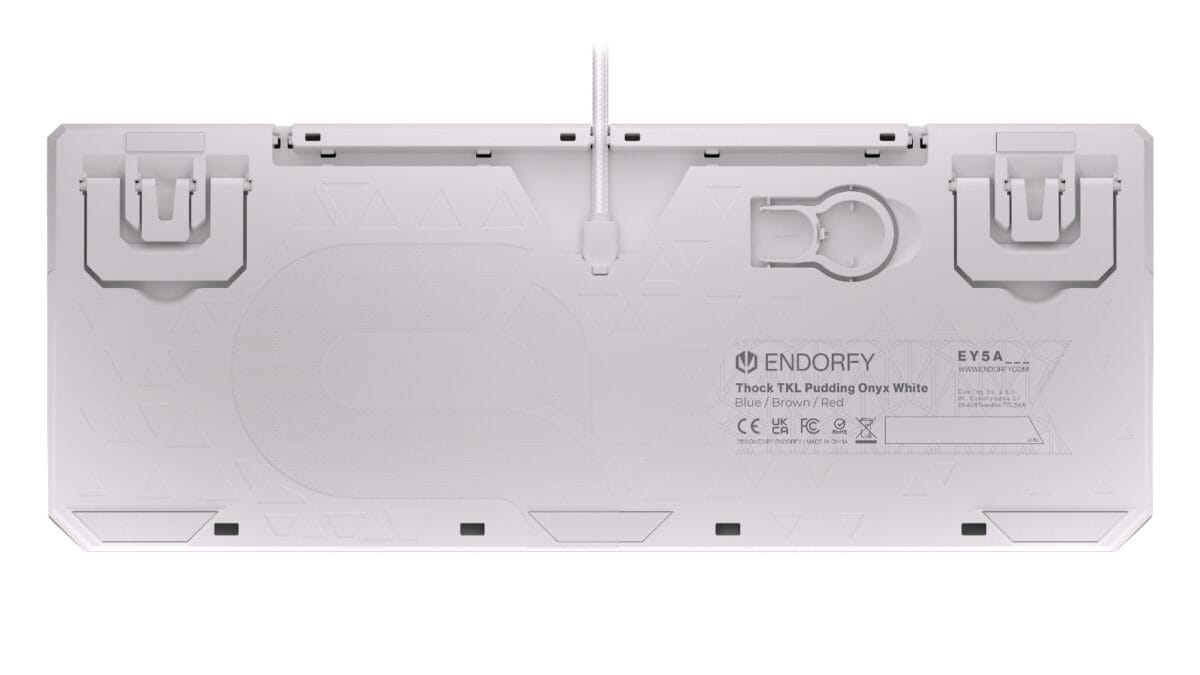 Endorfy THOCK TKL Pudding - Mechanical Gaming Keyboard, Onyx White - Image 8