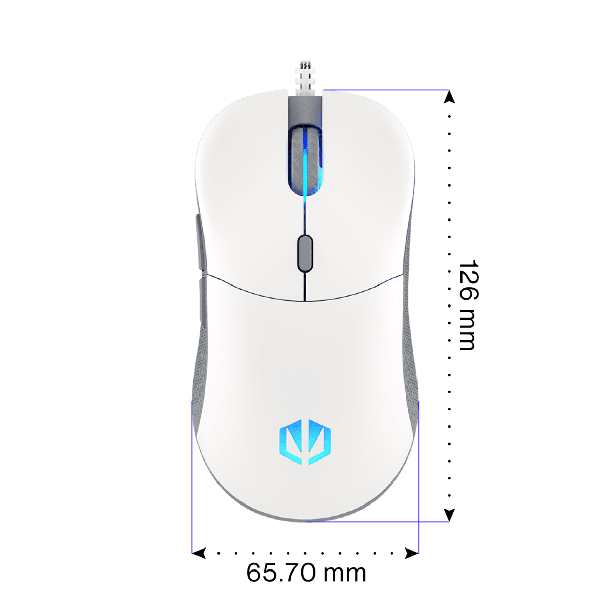 Endorfy GEM Onyx White Gaming Mouse - Image 2