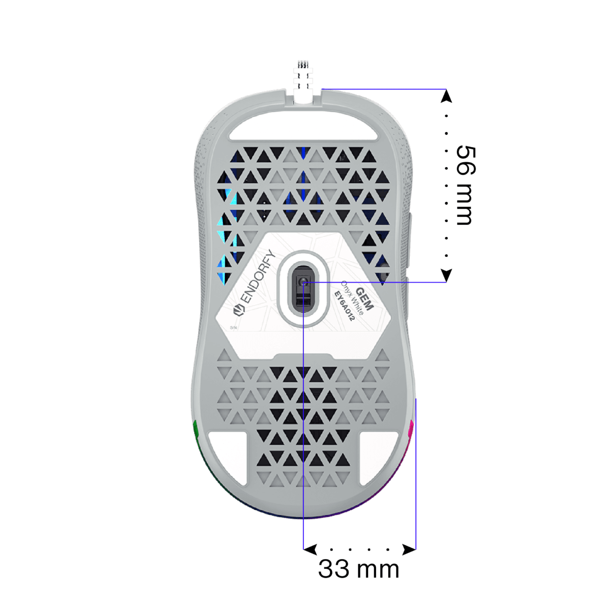 Endorfy GEM Onyx White Gaming Mouse - Image 4