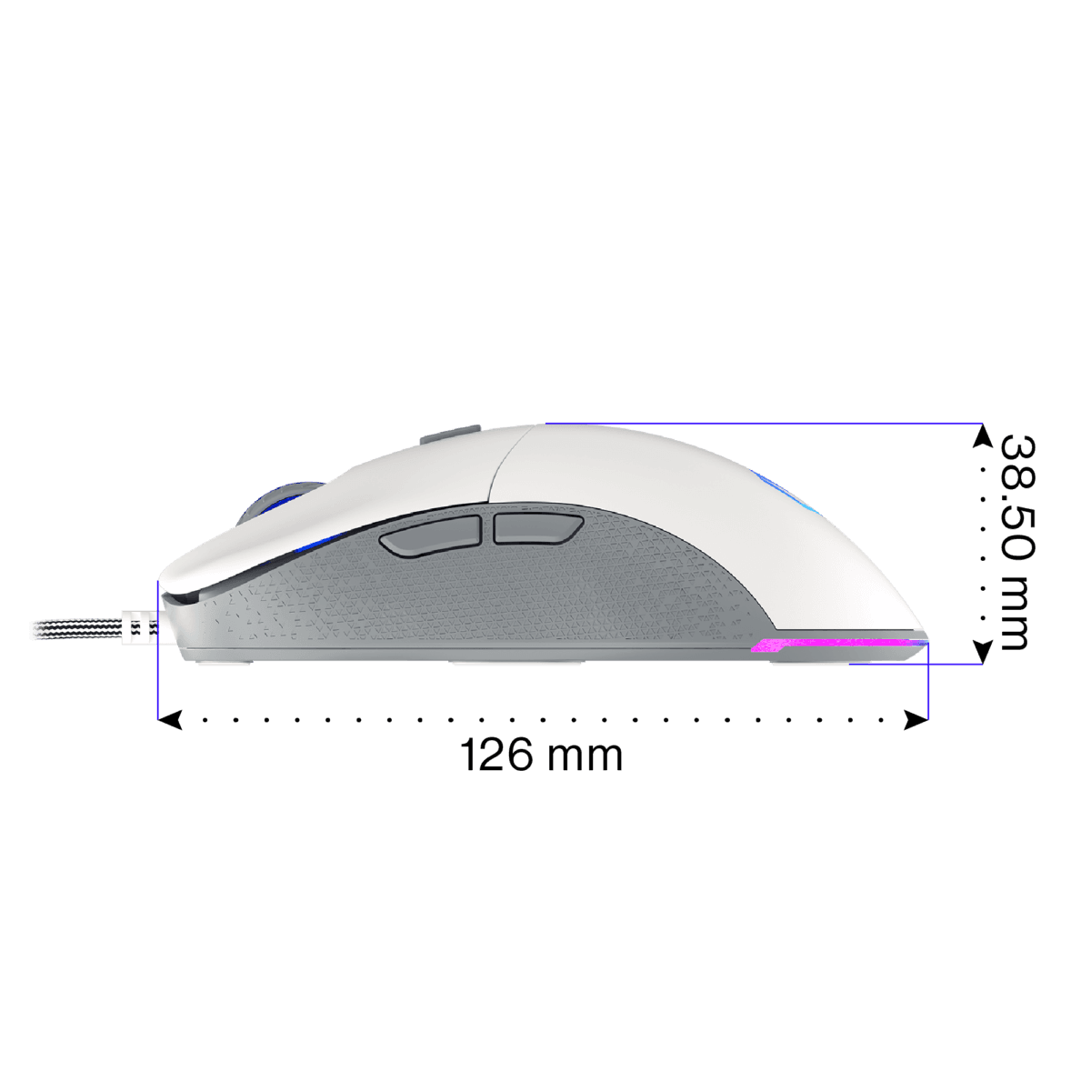 Endorfy GEM Onyx White Gaming Mouse - Image 5