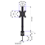 ENDORFY Atlas Single Monitor Arm - Black - Image 5