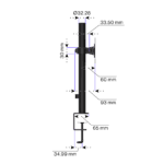 ENDORFY Atlas Single Monitor Arm - Black - Image 6