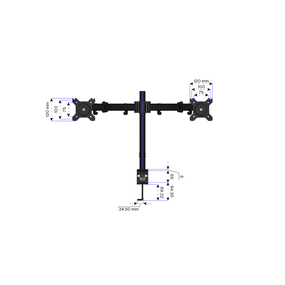 ENDORFY Atlas Double Monitor Arm - Black - Image 9