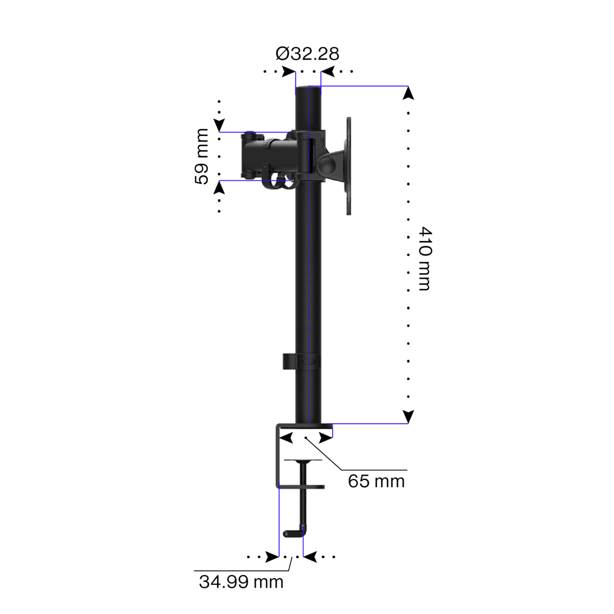 ENDORFY Atlas Double Monitor Arm - Black - Image 11