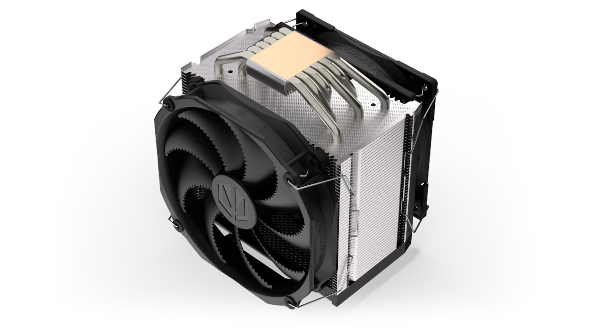 Endorfy FORTIS 5, Dual Fan (140mm, 51.9CFM & 120mm, 41.8CFM) Tower Cooler (220W TDP) - Black - Image 4