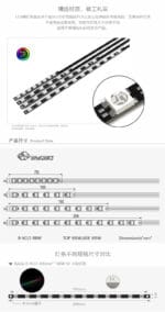 Bykski B-VCLT-RBW-V3-200mm 5V Colorful RBW Light Bar Light Motherboard Synchronization - 200mm - Image 2