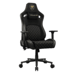 Cougar Defensor Gaming Chair - Gold Stitch, Hyper-Dura Leatherette - Image 2