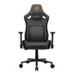 Cougar Defensor Gaming Chair - Orange Stitch, Imitation Linen
