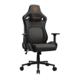 Cougar Defensor Gaming Chair - Orange Stitch, Imitation Linen - Image 2