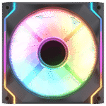 Cougar SC140, 140mm ARGB Reverse Blade Fan (51.91CFM) - Black - Image 2