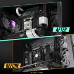 EZDIY-FAB 16 AWG PSU Premium Nylon Sleeved Extension Cable Kit -All White - Image 12